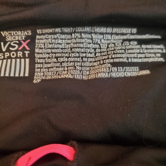 Victoria's Secret BSX Sport | Black Showtime Tight Leggings - Picture 7 of 7